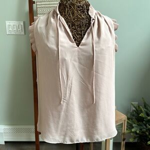 H&M Dusty Rose sleeveless blouse size 10